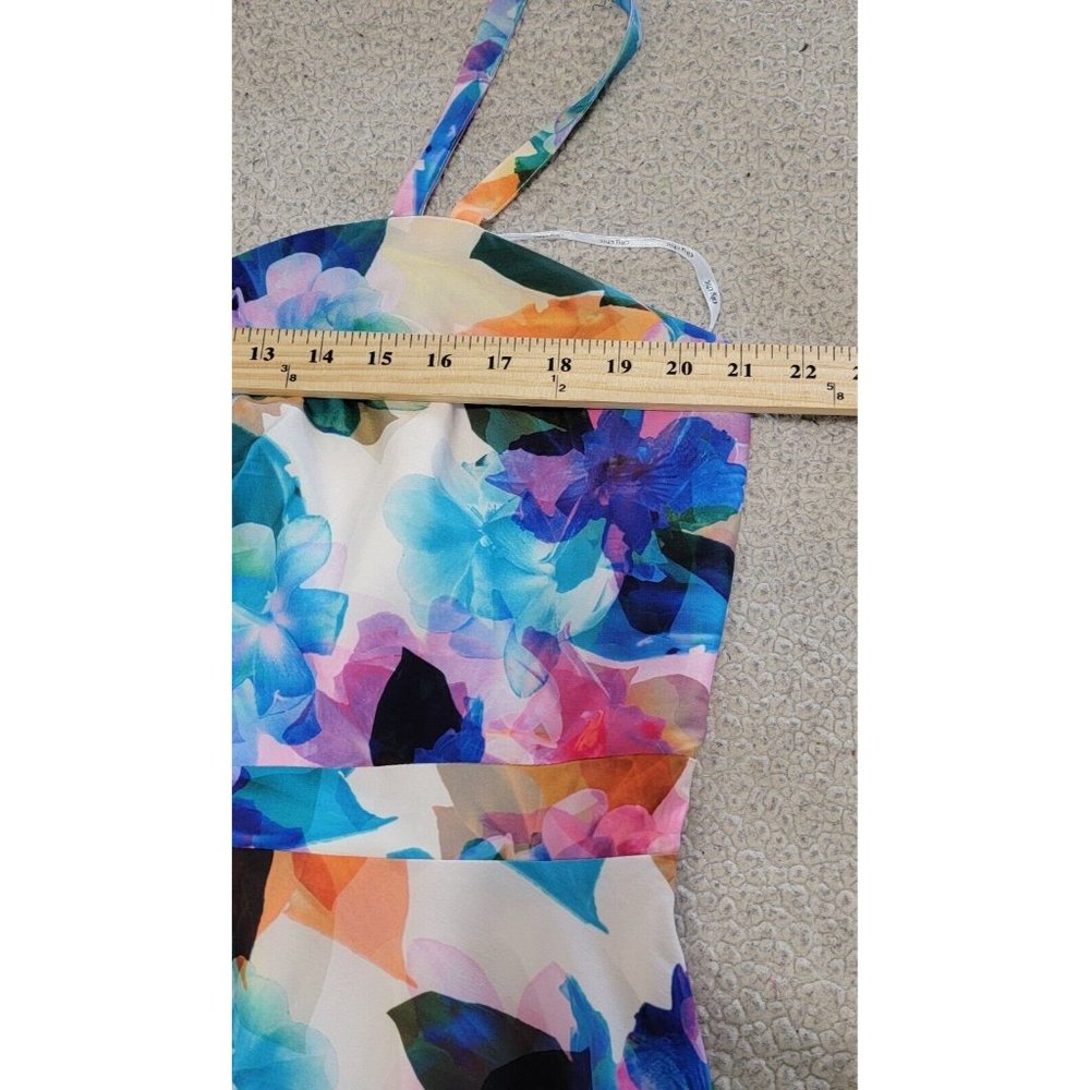 City Chic Women's Multicolor Floral Dress Sleeveless Lined Pleated Size L/20 - Picture 10 of 14
